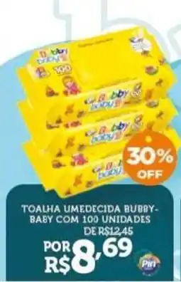 Pinheiro Supermercado toalha umedecida bubby-baby oferta