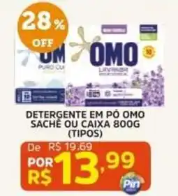 Pinheiro Supermercado Detergente em pô omo sachê ou caixa 800g oferta