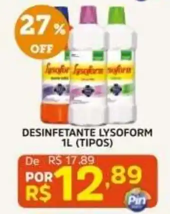 Pinheiro Supermercado Desinfetante lysoform 1l (tipos) oferta