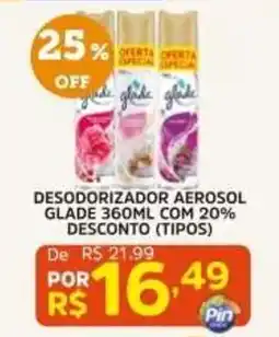 Pinheiro Supermercado Desodorizador aerosol glade oferta