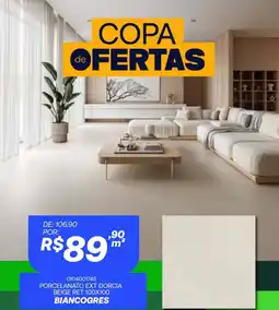 Santa Cruz Acabamentos porcelanato ext dorcia beige ret 100x100 biancogres oferta