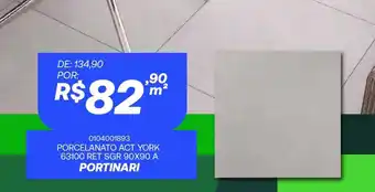 Porcelanato act york 63100 ret sgr