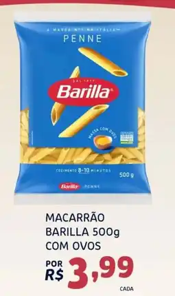 Bergamais Supermercados macarrão barilla com ovos oferta