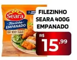 Supermercado Castanha Filezinho seara empanado oferta