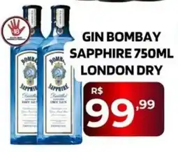 Supermercado Castanha Gin bombay sapphire london dry oferta