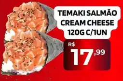 Supermercado Castanha temaki salmão cream cheese oferta