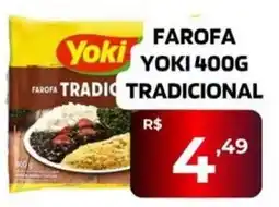 Supermercado Castanha Farofa yoki tradicional oferta