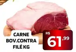 Supermercado Castanha carne bov.contra filé kg oferta