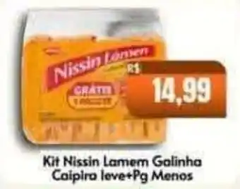 Kit nissin lamem galinha caipira leve+pg menos