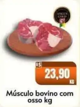 Supermercados Pague Menos Músculo bovino com osso oferta