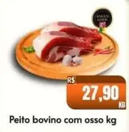 Supermercados Pague Menos Peito bovino com osso oferta