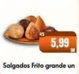 Supermercados Pague Menos Salgados Frito grande oferta