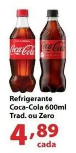 Supermercados Tischler Refrigerante coca-cola 600ml oferta