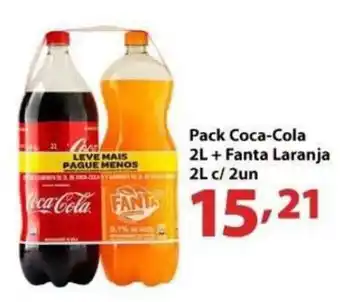 Pack Coca-Cola 2L + Fanta Laranja