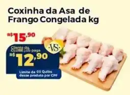 Villarreal Supermercados Coxinha da Asa de Frango Congelada kg oferta