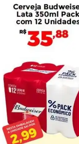 Villarreal Supermercados Cerveja budweiser oferta