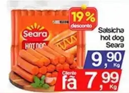 Supermercados Gricki Salsicha hot dog seara oferta