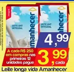 Supermercados Gricki Leite longa vida amanhecer oferta