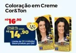 Villarreal Supermercados Coloração em Creme Cor&Ton oferta