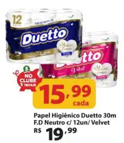 Supermercados Tischler Papel Higiênico Duetto 30m oferta