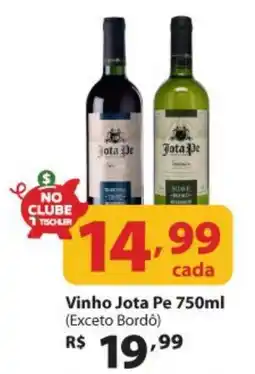 Supermercados Tischler vinho jota pe 750ml oferta