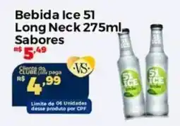 Villarreal Supermercados Bebida ice 51 long neck sabores oferta