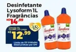 Villarreal Supermercados Desinfetante Lysofrom fragrâncias oferta