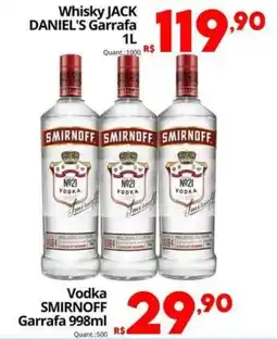 Althoff Supermercados Vodka smirnoff garrafa 998ml oferta