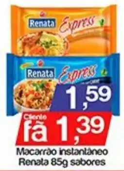 Supermercados Gricki Macarrão instantâneo Renata sabores oferta
