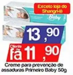 Supermercados Gricki Creme para prevenção de assaduras Primeiro Baby oferta
