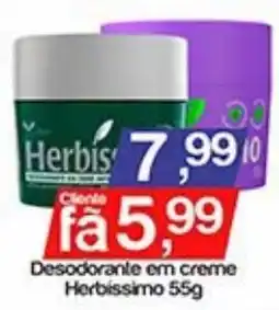 Supermercados Gricki Desodorante em creme herbissimo oferta