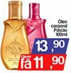 Supermercados Gricki Óleo corporal Paixão oferta