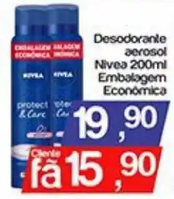 Supermercados Gricki Desodorante aerosol nivea 200ml embalagem econômica oferta