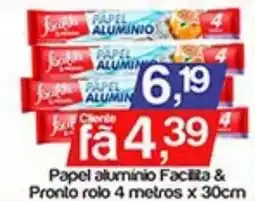 Supermercados Gricki Papel alumínio Facilita & Pronto oferta