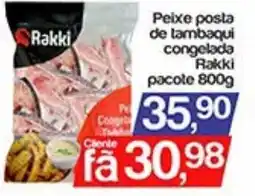Supermercados Gricki Peixe posta de tambaqui congelada rakki pacote oferta