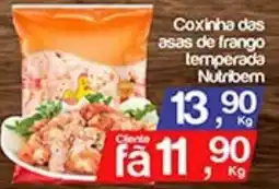 Supermercados Gricki Coxinha das asas de frango temperada Nutribem oferta