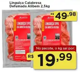 Rede Vivo Linguíça Calabresa Defumada Alibem oferta