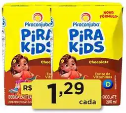 Rede Vivo Piracanjuba pirra kids chocolate oferta