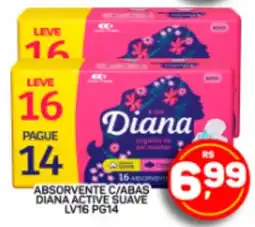 Juzan Absorvente c/abas diana active suave oferta