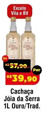 Royal Supermercados Cachaça Jóia da Serra 1L Ouro/Trad. oferta