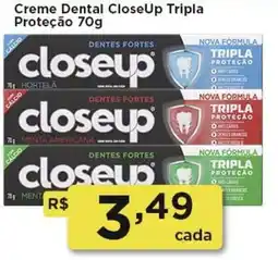 Rede Vivo Creme Dental CloseUp Tripla Proteção oferta