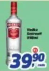 Supermercados Campeão Vodka smirnoff oferta
