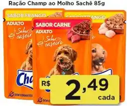Rede Vivo Ração Champ ao Molho Sachê 85g oferta
