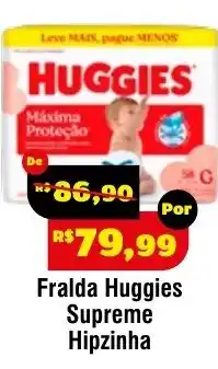 Royal Supermercados Fralda huggies supreme hipzinha oferta