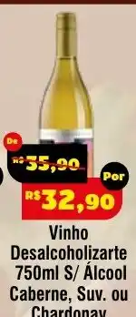 Royal Supermercados Vinho Desalcoholizarte oferta