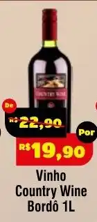 Royal Supermercados Vinho Country Wine Bordô oferta