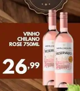 Rede Plus Supermercados Vinho chilano rose oferta