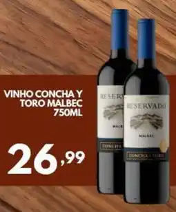 Rede Plus Supermercados Vinho concha y toro malbec oferta