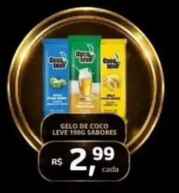 Cercadão Gelo de coco leve 190g sabores oferta