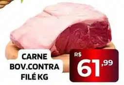 Safra Supermercados carne bov.contra filé kg oferta